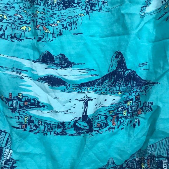 Turquoise Rio Print Sundress - Picture 6 of 7